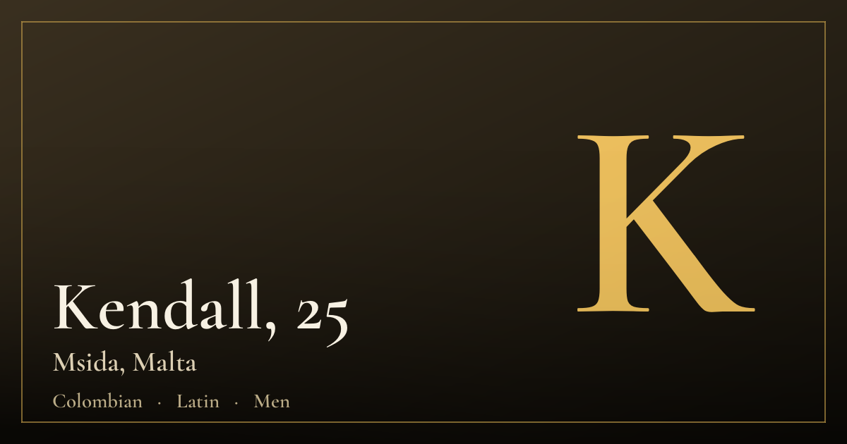 Kendall, 25 — Msida