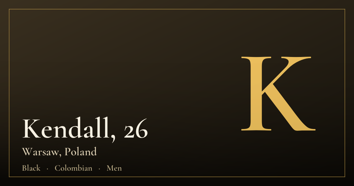 Kendall, 26 — Warsaw