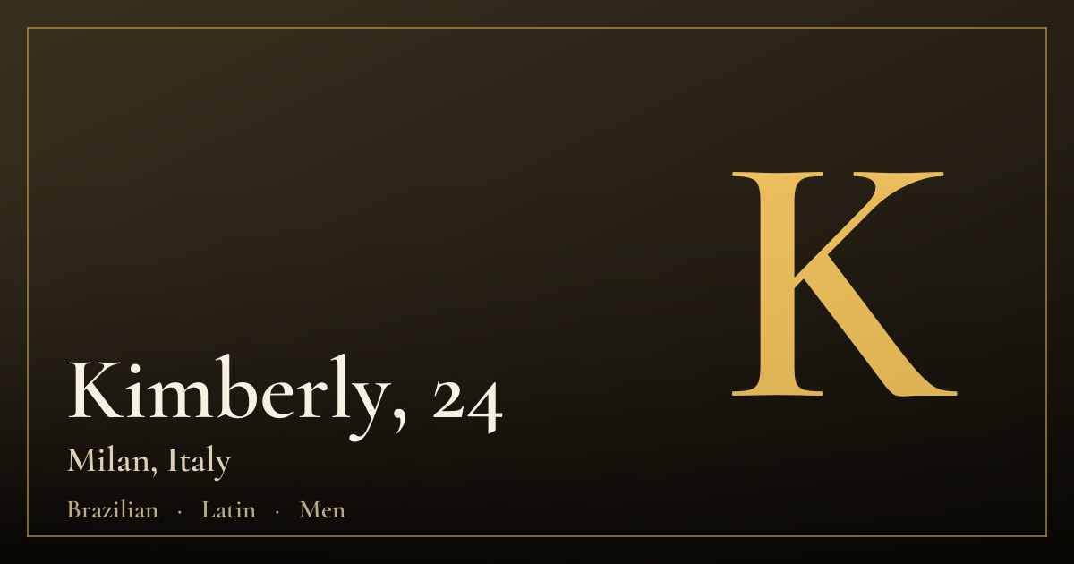 Kimberly, 24 — Milan