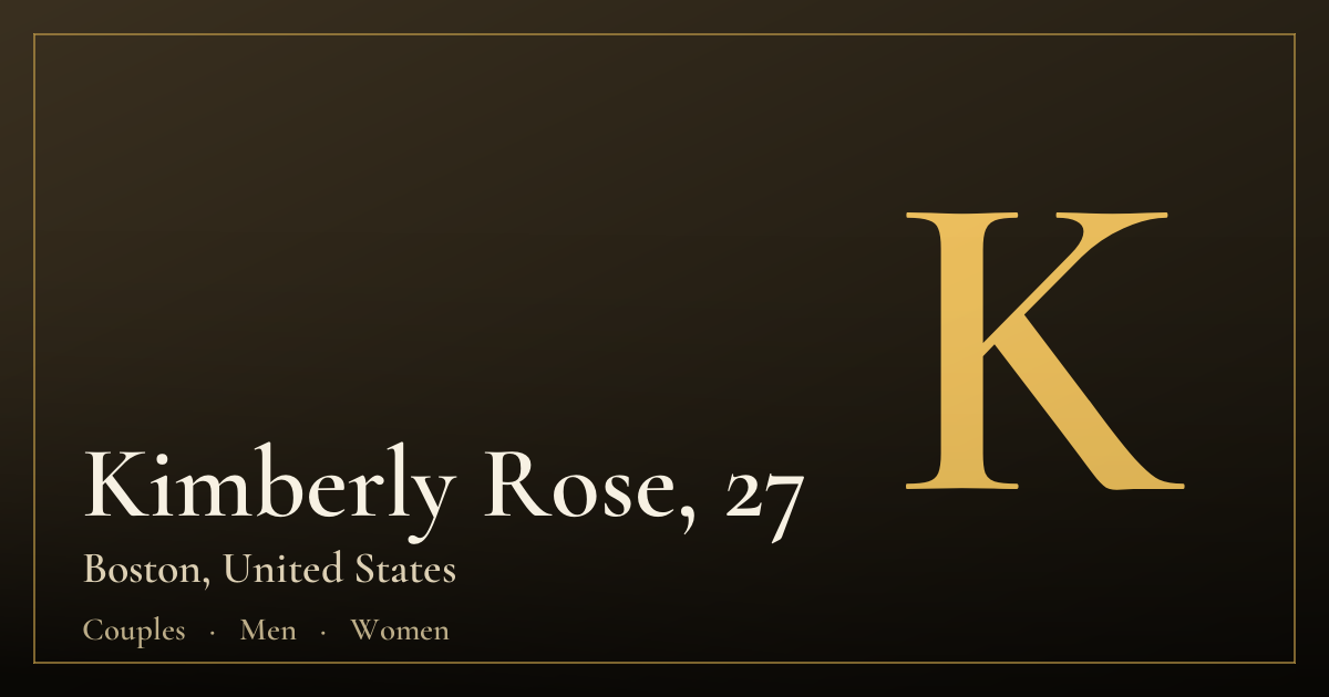Kimberly Rose, 27 — Boston