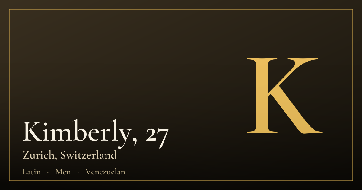 Kimberly, 27 — Zürich