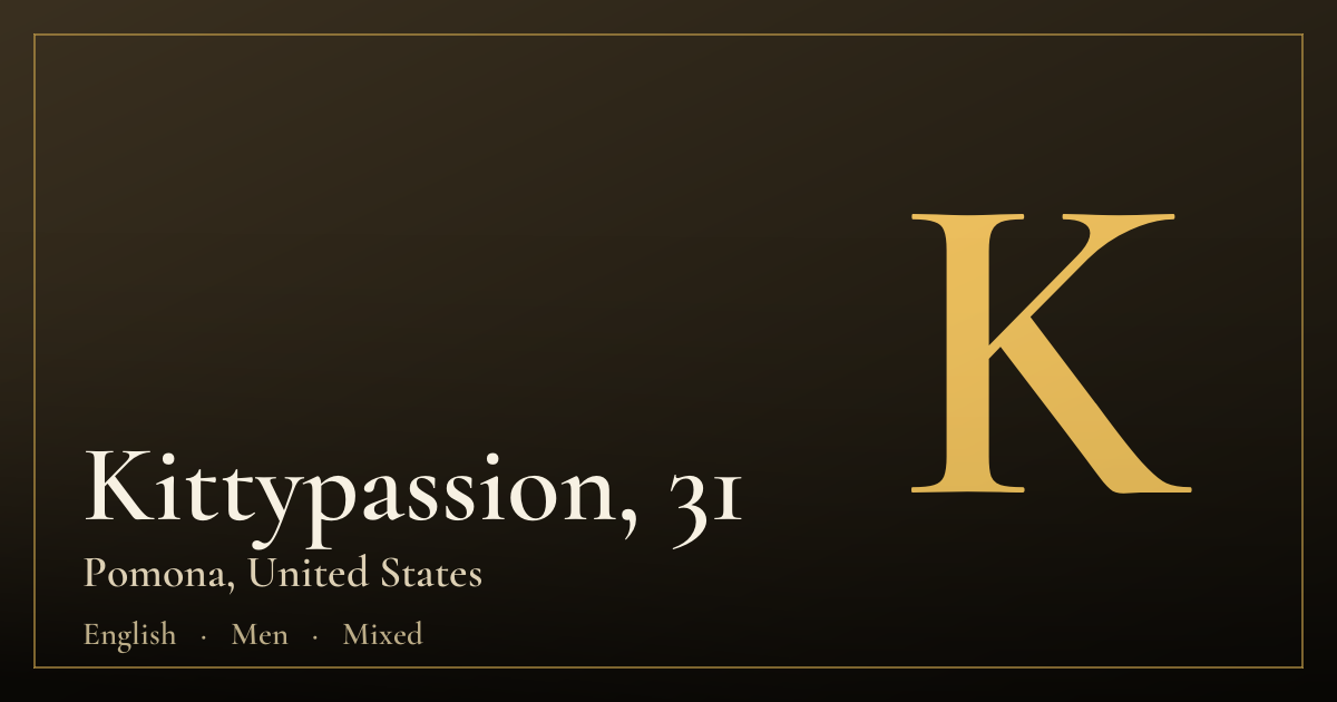Kittypassion, 31 — Pomona