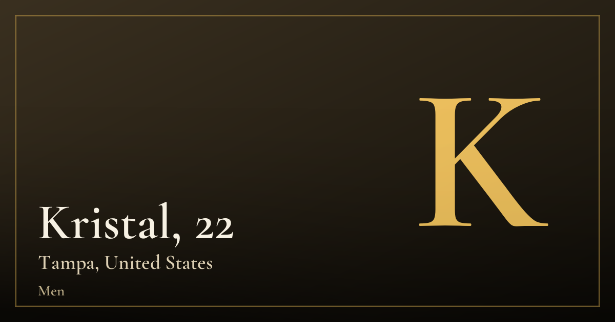 Kristal, 22 — Tampa