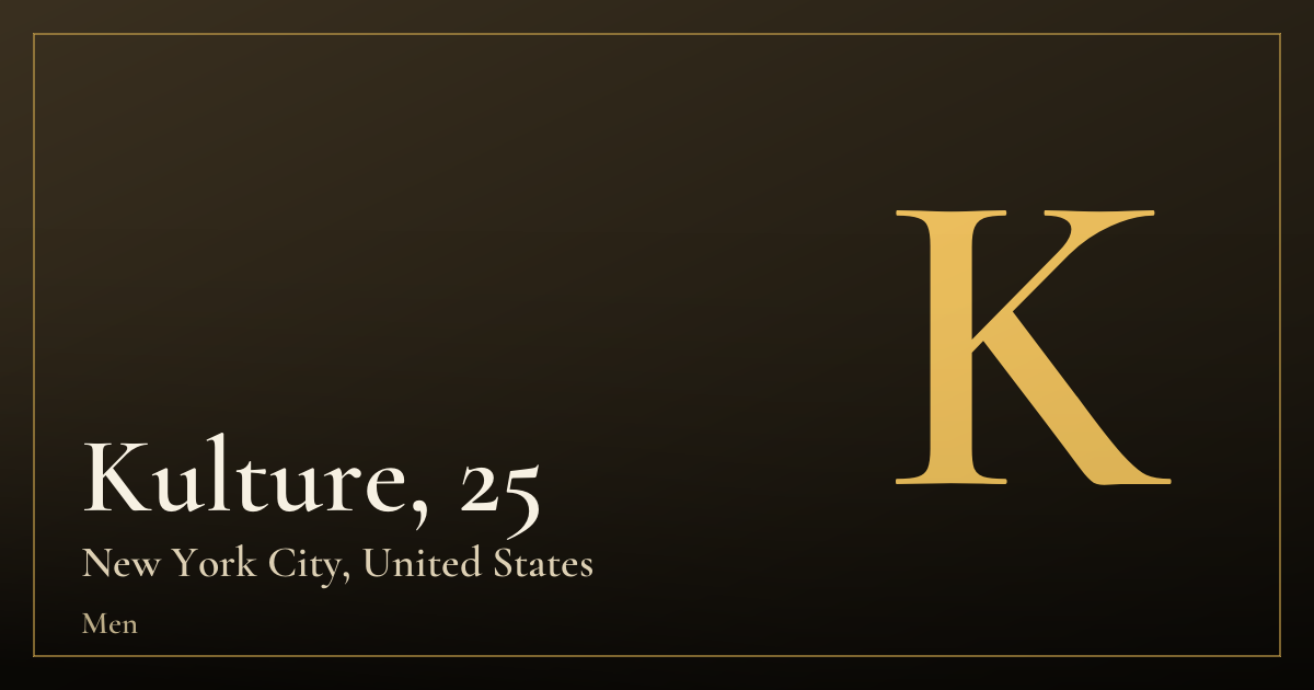 Kulture, 25 — New York City