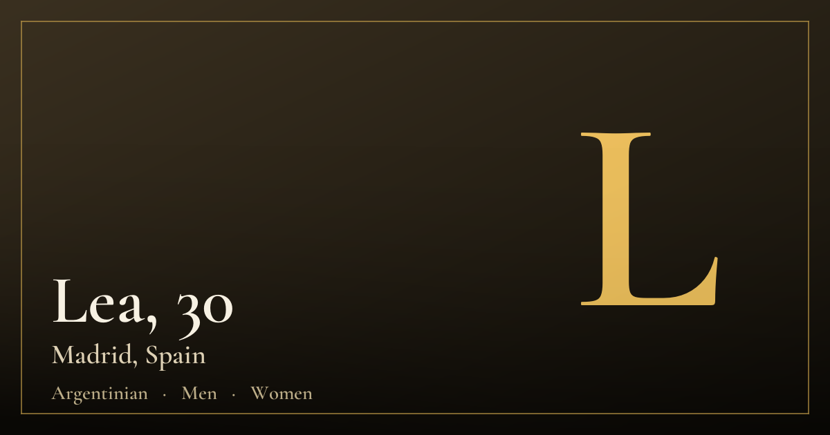 Lea, 30 — Madrid