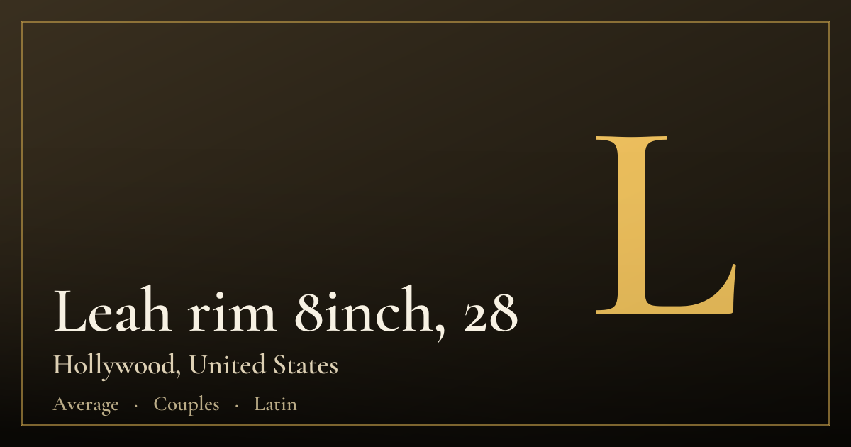 Leah rim 8inch, 28 — Hollywood