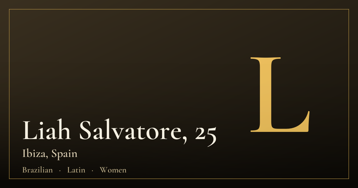 Liah Salvatore, 25 — Ibiza