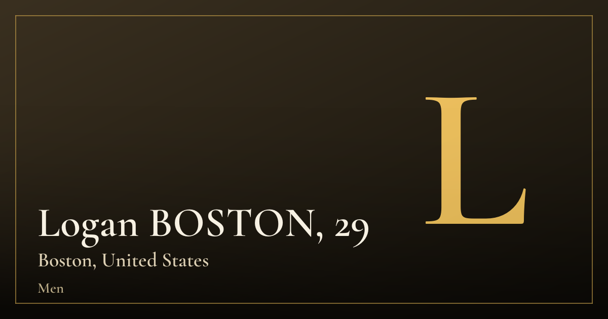 Logan BOSTON, 29 — Boston