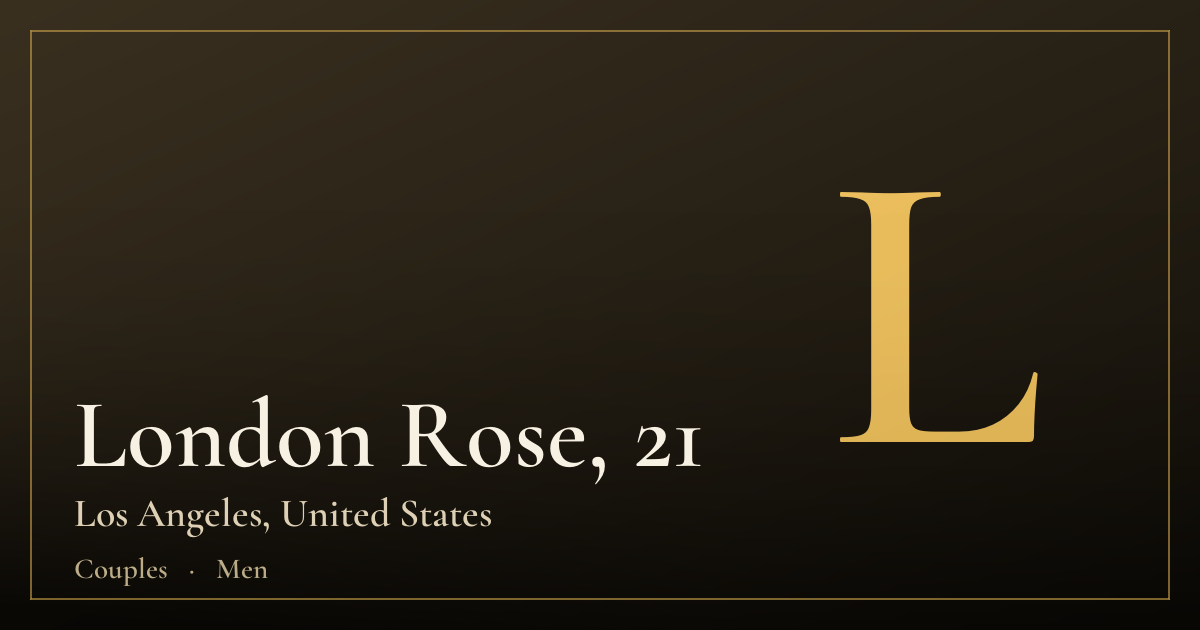 London Rose, 21 — Los Angeles