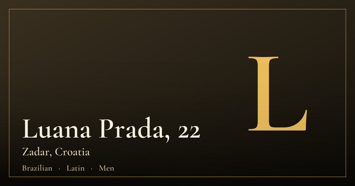 Luana Prada, 22 — Zadar