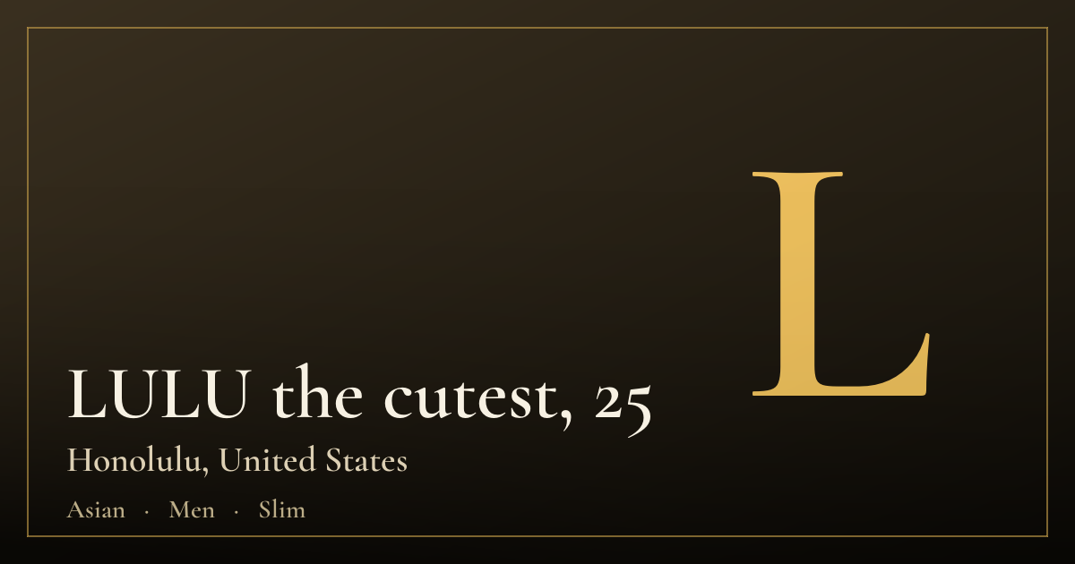 LULU the cutest, 25 — Honolulu
