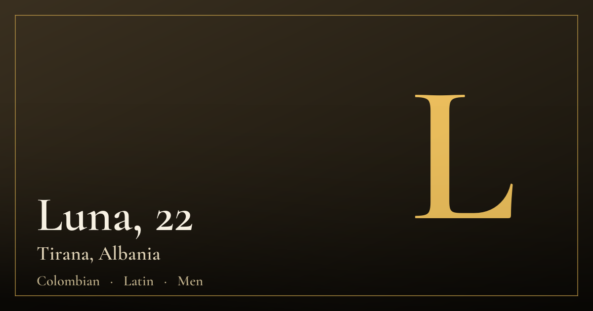 Luna, 22 — Tirana