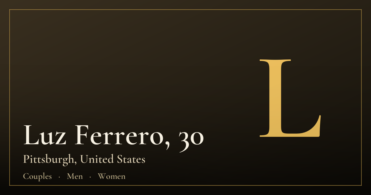Luz Ferrero, 30 — Pittsburgh