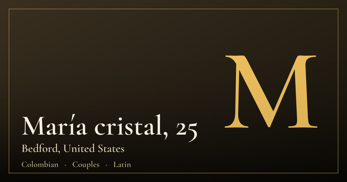 María cristal, 25 — Bedford
