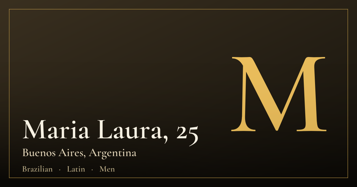 Maria Laura, 25 — Buenos Aires