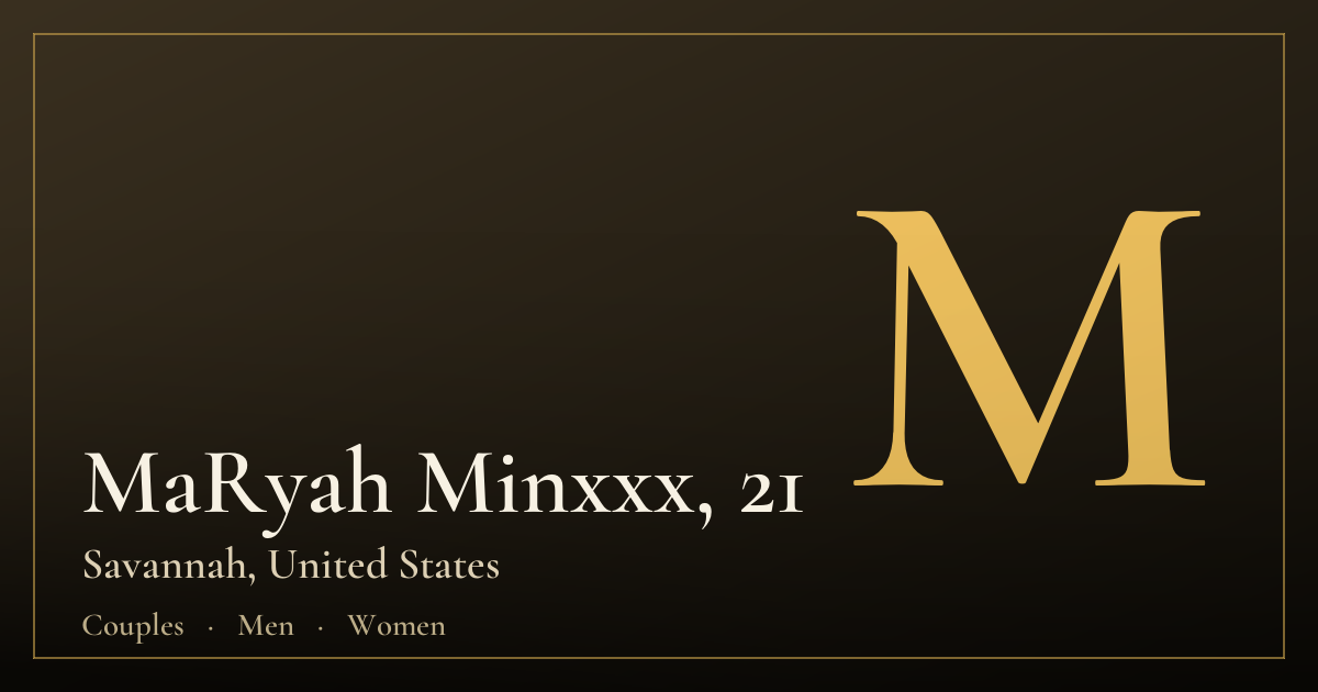 MaRyah Minxxx, 21 — Savannah