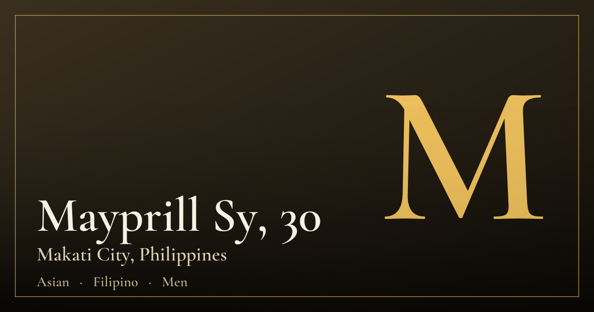 Mayprill Sy, 30 — Makati City