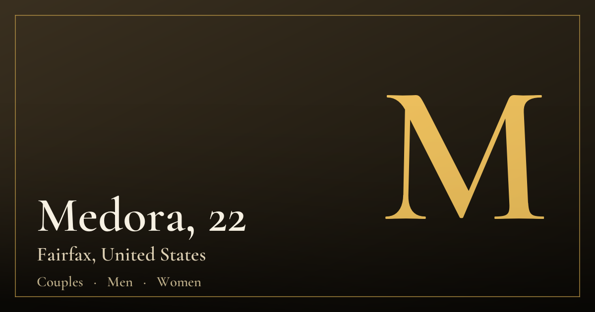 Medora, 22 — Fairfax