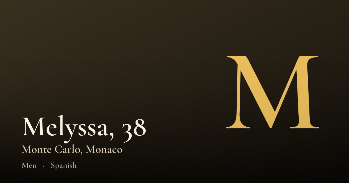 Melyssa, 38 — Monte Carlo