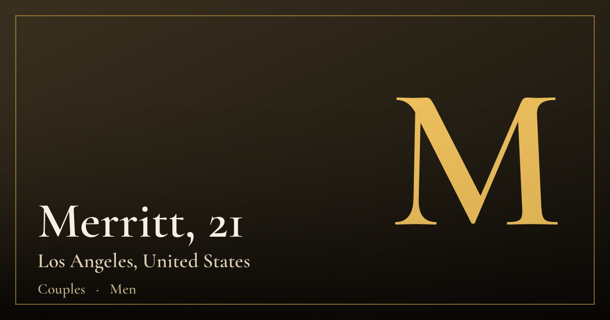 Merritt, 21 — Los Angeles