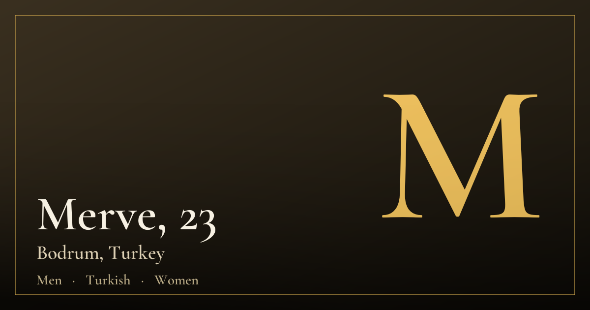 Merve, 23 — Bodrum