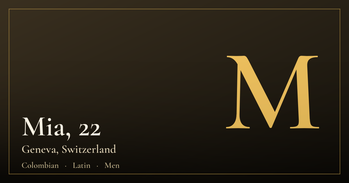 Mia, 22 — Genf