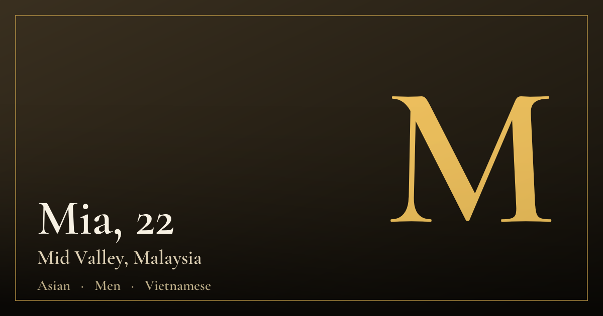 Mia, 22 — Mid Valley