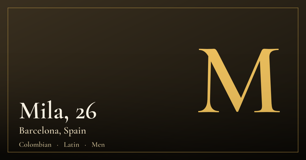 Mila, 26 — Barcelona