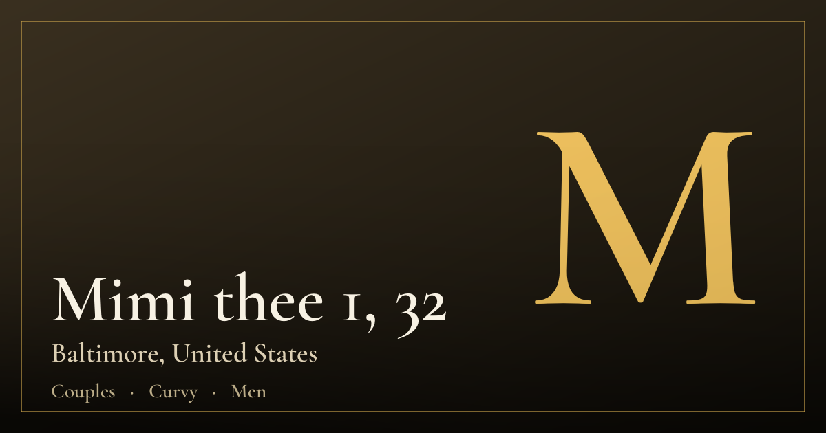 Mimi thee 1, 32 — Baltimore