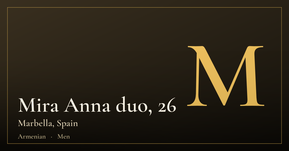 Mira Anna duo, 26 — Marbella