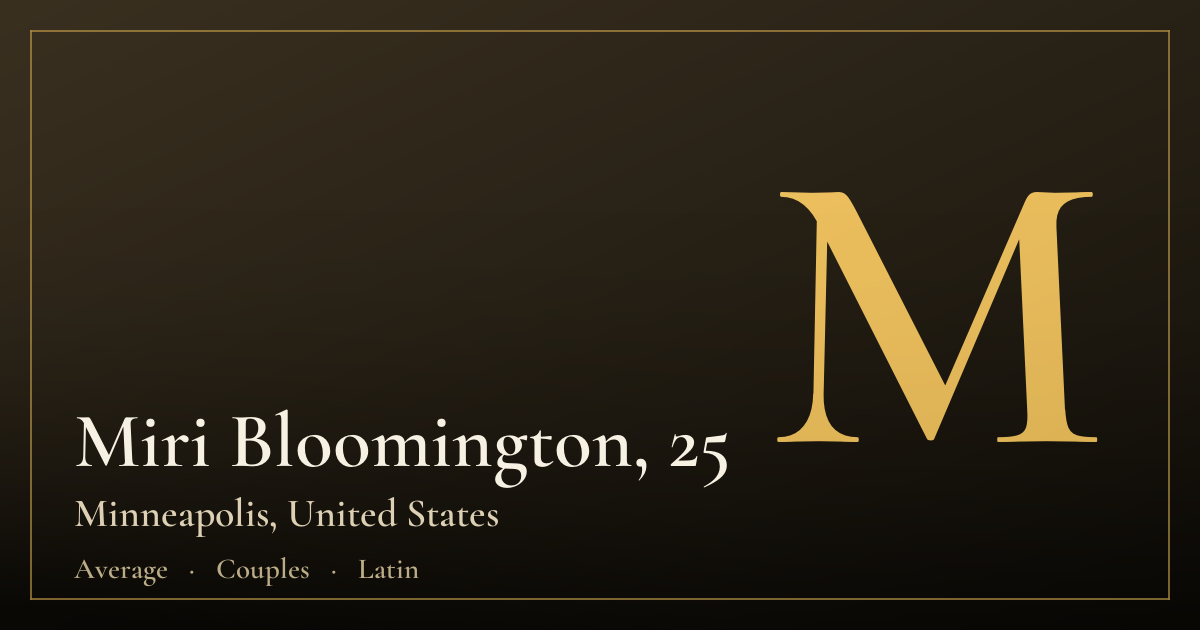 Miri Bloomington, 25 — Minneapolis
