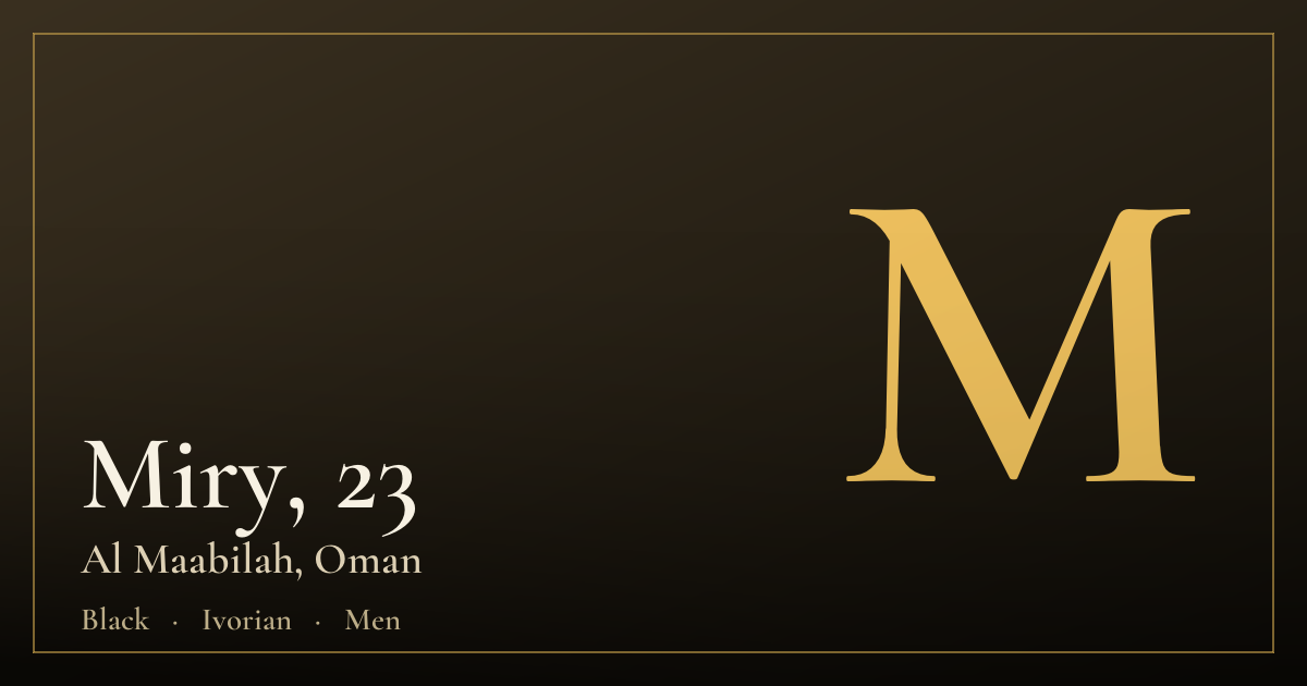 Miry, 23 — Al Maabilah