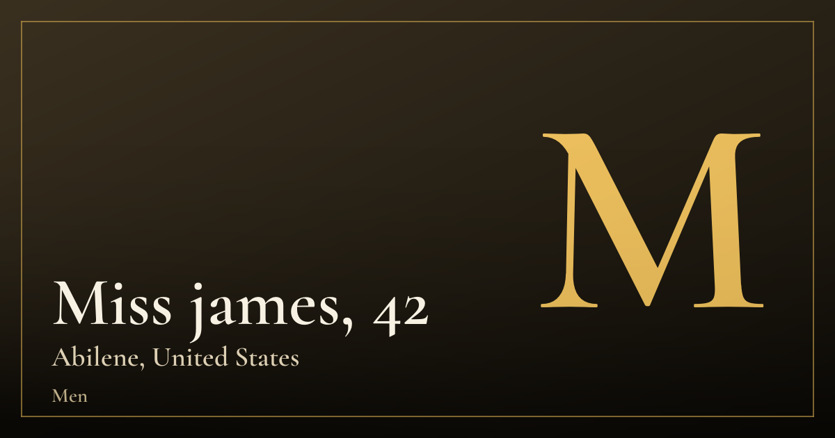 Miss james, 42 — Abilene