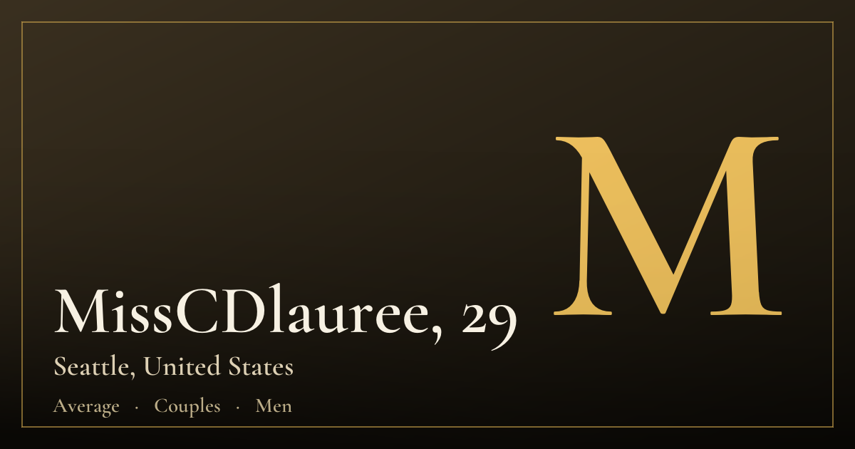 MissCDlauree, 29 — Seattle