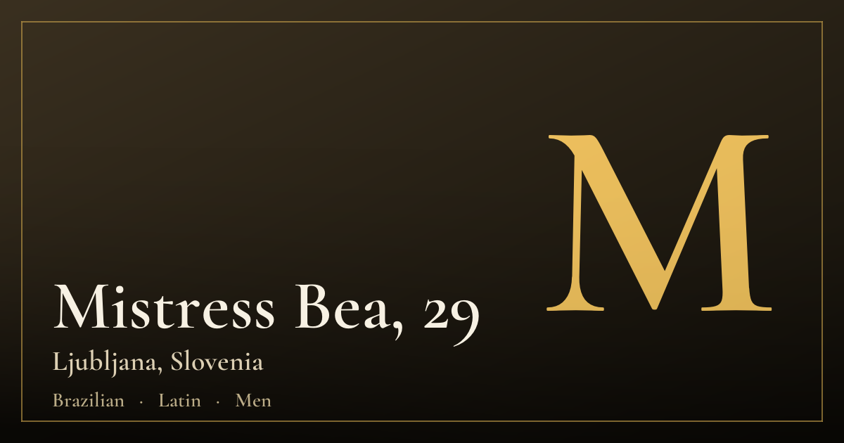 Mistress Bea, 29 — Ljubljana