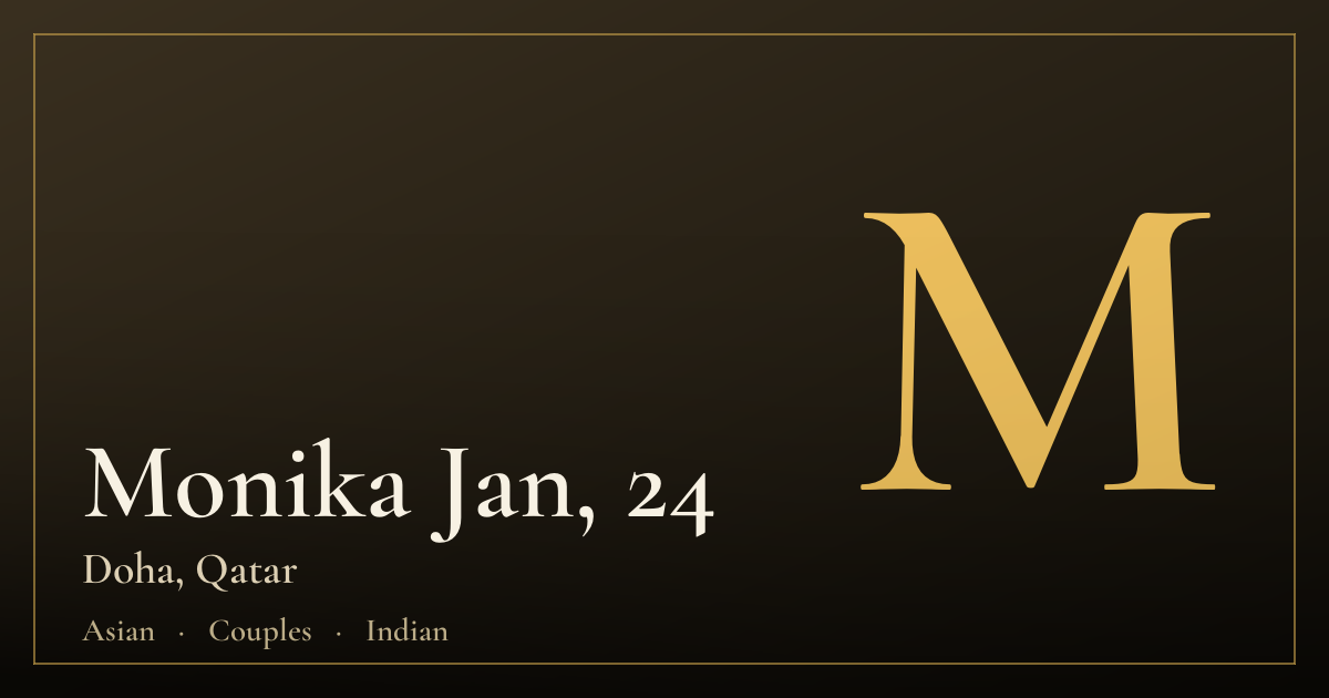 Monika Jan, 24 — Doha