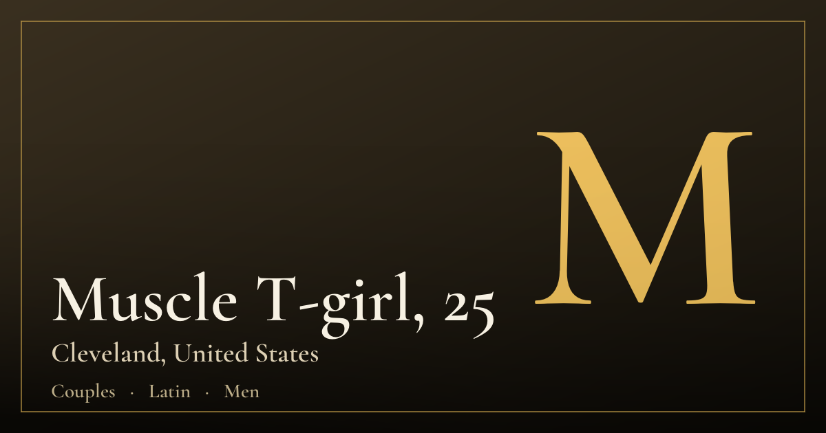 Muscle T-girl, 25 — Cleveland