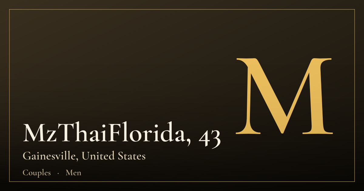 MzThaiFlorida, 43 — Gainesville