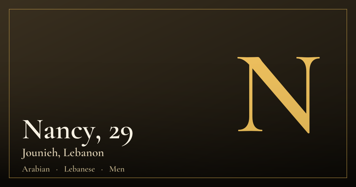 Nancy, 29 — Jounieh