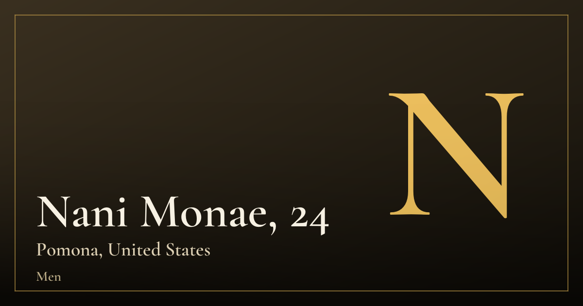 Nani Monae, 24 — Pomona