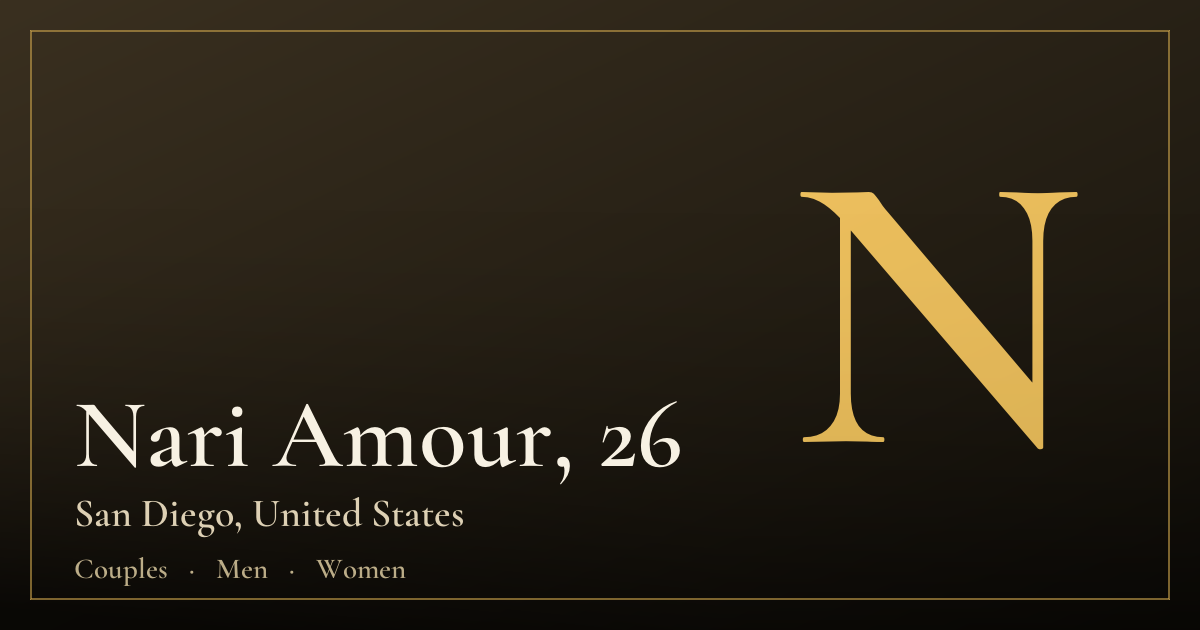 Nari Amour, 26 — San Diego