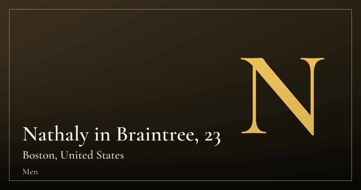 Nathaly in Braintree, 23 — Boston