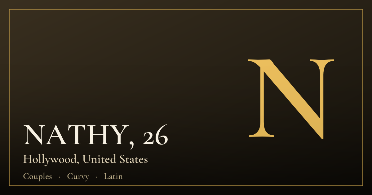 NATHY, 26 — Hollywood
