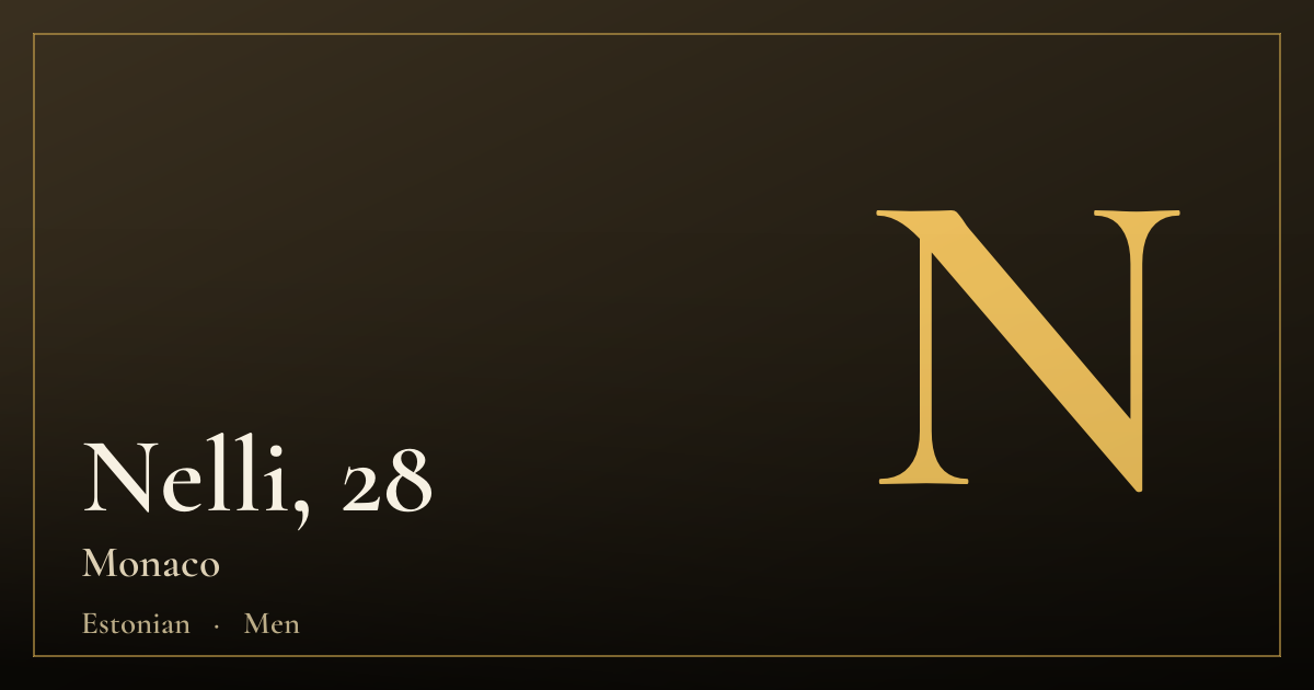 Nelli, 28 — Monaco