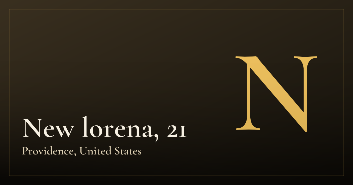 New lorena, 21 — Providence