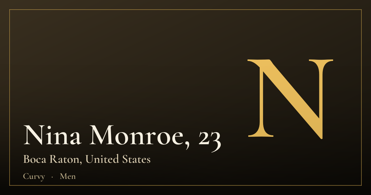 Nina Monroe, 23 — Boca Raton