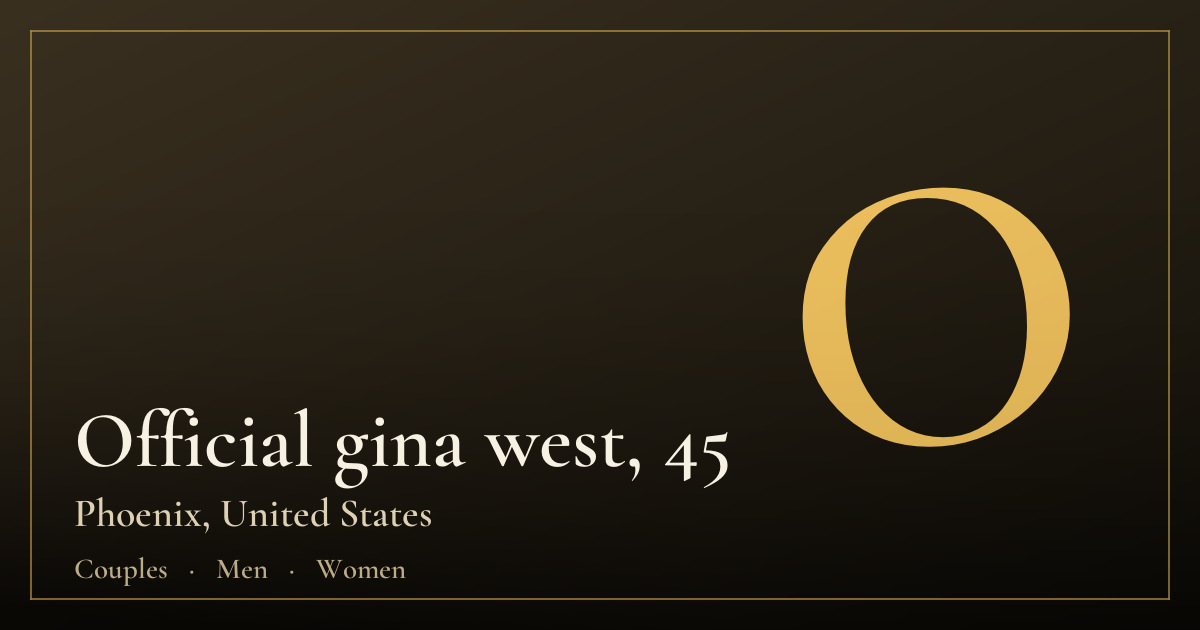 Official gina west, 45 — Phoenix
