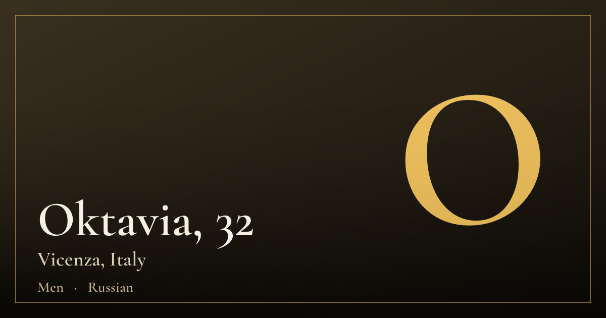 Oktavia, 32 — Vicenza