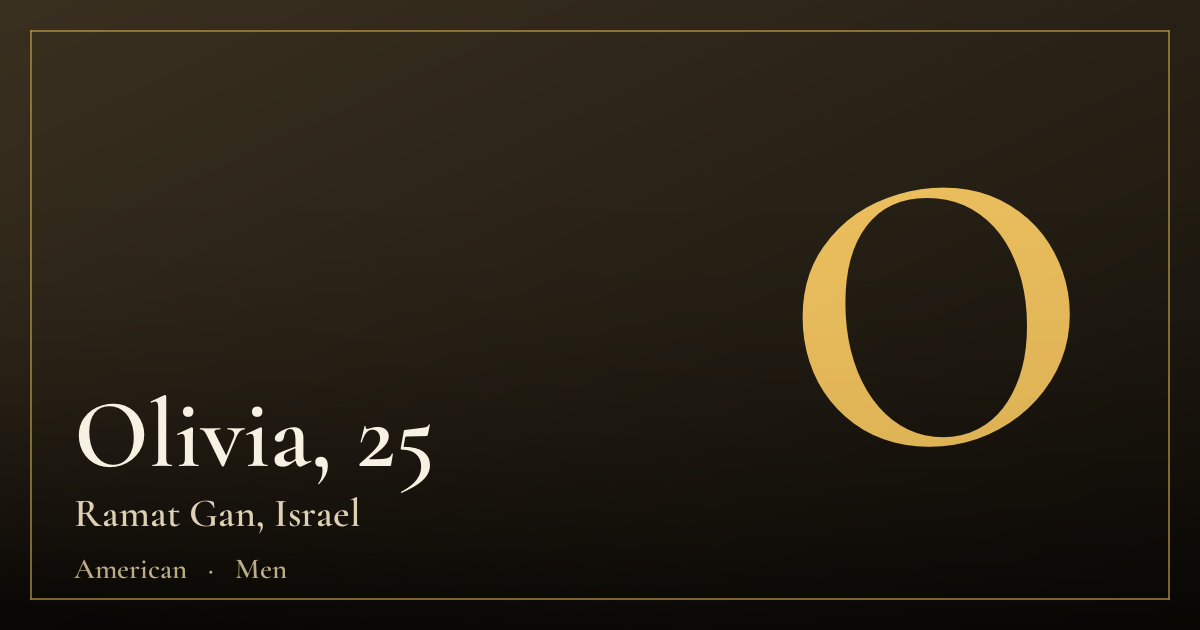 Olivia, 25 — Ramat Gan