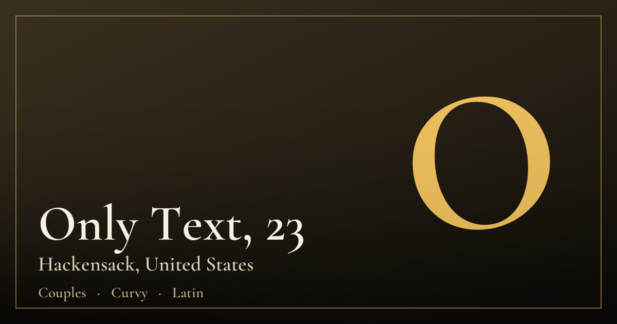 Only Text, 23 — Hackensack